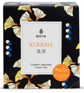 HERBATA ZIELONA KUKICHA JAPOŃSKA BIO (15 x 1,5 g) 22,5 g - MOYA MATCHA