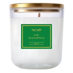 ŚWIECA SOJOWA ZAPACHOWA LIŚĆ EUKALIPTUSA 180 ml - YOUR CANDLE