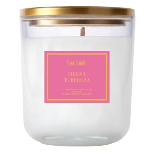 ŚWIECA SOJOWA ZAPACHOWA PIĘKNA TUBEROZA 180 ml - YOUR CANDLE