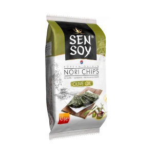 CHIPSY NORI Z OLIWĄ Z OLIWEK BEZGLUTENOWE 4,5 g - SEN SOY
