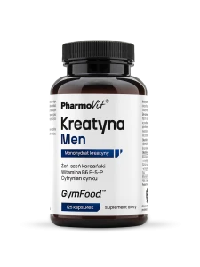 KREATYNA MEN BEZGLUTENOWA 125 KAPSUŁEK - PHARMOVIT (GYM FOOD)