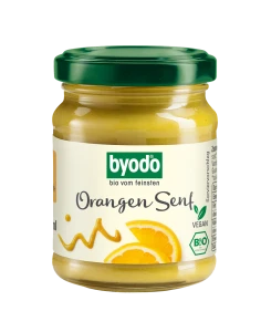 SOS MUSZTARDOWO - POMARAŃCZOWY BEZGLUTENOWY BIO 125 ml - BYODO