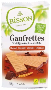 WAFELKI Z KREMEM CZEKOLADOWYM BIO 190 g - BISSON