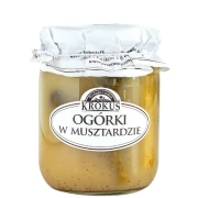 OGÓRKI KONSERWOWE W MUSZTARDZIE 500 g (250 g) - KROKUS