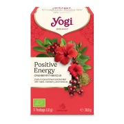 HERBATKA POZYTYWNA ENERGIA ŻURAWINA - HIBISKUS (POSITIVE ENERGY CRANBERRY HIBISCUS) BIO (17 x 1,8 g) 30,6 g - YOGI