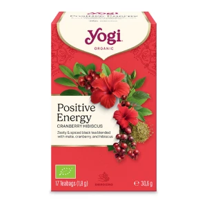 HERBATKA POZYTYWNA ENERGIA ŻURAWINA - HIBISKUS (POSITIVE ENERGY CRANBERRY HIBISCUS) BIO (17 x 1,8 g) 30,6 g - YOGI
