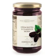 DŻEM EKSTRA Z CZARNEJ MORWY BIO 340 g - AGRISICILIA