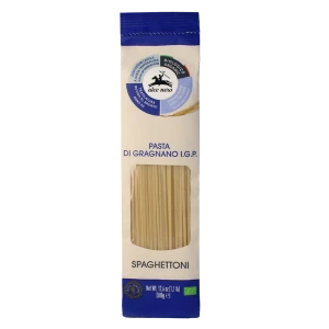 MAKARON (SEMOLINOWY - PASTA DI GRAGNANO) SPAGHETTONI BIO 500 g - ALCE NERO