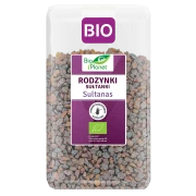 RODZYNKI SUŁTANKI BEZGLUTENOWE BIO 1 kg - BIO PLANET
