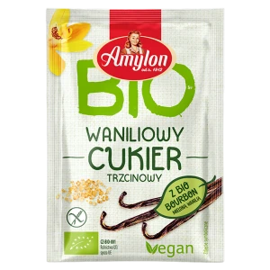 CUKIER Z WANILIĄ BOURBON BEZGLUTENOWY BIO 20 g - AMYLON
