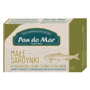 SARDYNKI EUROPEJSKIE W BIO OLIWIE Z OLIWEK EXTRA VIRGIN 120 g - PAN DO MAR