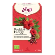 HERBATKA POZYTYWNA ENERGIA ŻURAWINA - HIBISKUS (POSITIVE ENERGY CRANBERRY HIBISCUS) BIO (17 x 1,8 g) 30,6 g - YOGI