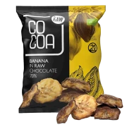 BANANY W CZEKOLADZIE SUROWEJ BIO 70 g - COCOA