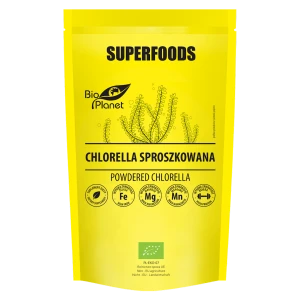 CHLORELLA SPROSZKOWANA BIO 200 g - BIO PLANET SUPERFOODS