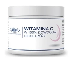 WITAMINA C Z DZIKIEJ RÓŻY W PROSZKU (1000 mg) 300 g - JANTAR