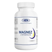 MAGNEZ + WITAMINA B6 90 KAPSUŁEK (60 mg + 1,4 mg) - JANTAR