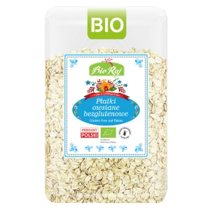 PŁATKI OWSIANE BEZGLUTENOWE BIO (POLSKA) 1 kg - BIO RAJ