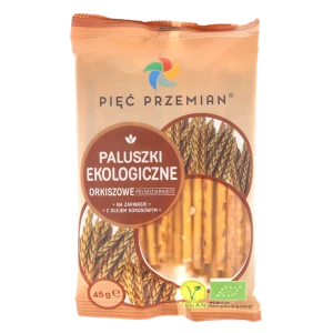 PALUSZKI ORKISZOWE PEŁNOZIARNISTE BIO 45 g - PIĘĆ PRZEMIAN
