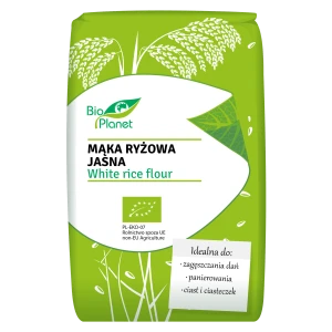 MĄKA RYŻOWA JASNA BIO 500 g - BIO PLANET