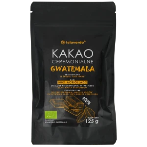 KAKAO CEREMONIALNE - TABLICZKA GORZKA 100 % KAKAO BIO 125 g - ISLAVERDE (SEGURA)