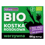 BULION - KOSTKI WARZYWNE BEZGLUTENOWE BIO (6 x 11 g) 66 g - NATURAVENA