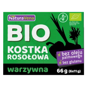 BULION - KOSTKI WARZYWNE BEZGLUTENOWE BIO (6 x 11 g) 66 g - NATURAVENA