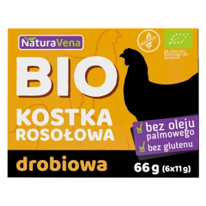 BULION - KOSTKI DROBIOWE BEZGLUTENOWE BIO (6 x 11 g) 66 g - NATURAVENA