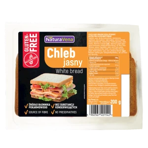 CHLEB JASNY KROJONY BEZGLUTENOWY 200 g - NATURAVENA