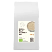 SEZAM BIAŁY ŁUSKANY BIO 500 g - THE PLANET