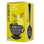 HERBATKA Z IMBIREM I CYTRYNĄ BIO (20 x 2,5 g) 50 g - CLIPPER