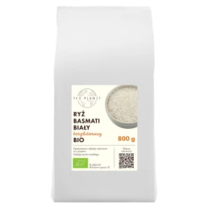 RYŻ BASMATI BIAŁY BEZGLUTENOWY BIO 800 g - THE PLANET