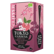 HERBATA ZIELONA JAŚMINOWA O SMAKU BRZOSKWINIOWYM (TOKYO GARDENS) BIO (20 x 2 g) 40 g - CLIPPER