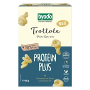 MAKARON PROTEINOWY (SEMOLINOWY Z DYNIĄ) SPIRALE TROTTOLE BIO 400 g - BYODO