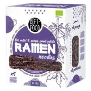 MAKARON (JAGLANO - RYŻOWY Z BATATEM FIOLETOWYM) RAMEN BEZGLUTENOWY BIO 280 g - DIET-FOOD