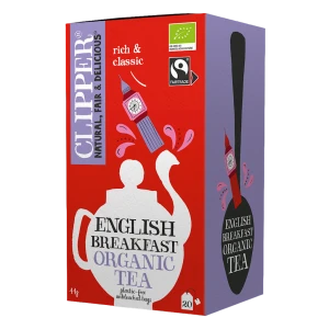 HERBATA CZARNA ENGLISH BREAKFAST FAIR TRADE BIO (20 x 2,2 g) 44 g - CLIPPER