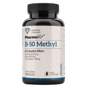 WITAMINA B-50 METHYL B-COMPLEX MAX+ BEZGLUTENOWA 120 KAPSUŁEK - PHARMOVIT (CLASSIC)
