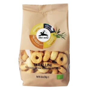 TARALLINI Z OLIWĄ Z OLIWEK EXTRA VIRGIN BIO 250 g - ALCE NERO