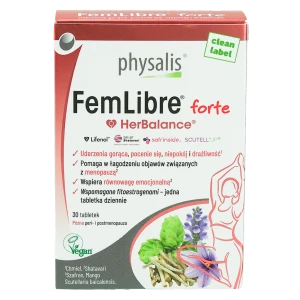TABLETKI NA MENOPAUZĘ (FEMLIBRE FORTE) 30 szt. - PHYSALIS (HERBALANCE)