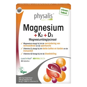 MAGNEZ + WITAMINA K2 I D3 30 TABLETEK - PHYSALIS
