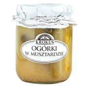 OGÓRKI KONSERWOWE W MUSZTARDZIE 500 g (250 g) - KROKUS