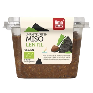MISO LENTIL (PASTA Z SOCZEWICY I RYŻU) BIO 300 g - LIMA