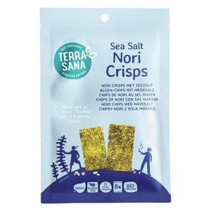 CHIPSY NORI Z SOLĄ MORSKĄ BEZGLUTENOWE BIO 16 g - TERRASANA