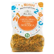 MAKARON (KUKURYDZIANY TRÓJKOLOROWY) DLA DZIECI LITERKI I CYFERKI BEZGLUTENOWY BIO 250 g - PASTA NATURA