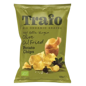CHIPSY ZIEMNIACZANE SMAŻONE NA OLIWIE Z OLIWEK BIO 100 g - TRAFO