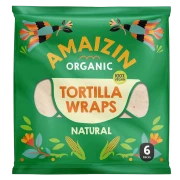 TORTILLA WRAPS BIO (6 szt.) 240 g - AMAIZIN