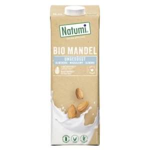 NAPÓJ MIGDAŁOWY BEZ DODATKU CUKRÓW BEZGLUTENOWY BIO 1 L - NATUMI