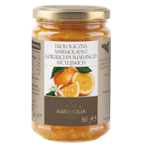 MARMOLADA Z GORZKICH POMARAŃCZY SYCYLIJSKICH BIO 360 g - AGRISICILIA