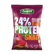 OKAZJA CHRUPKI PROTEINOWE O SMAKU BURAKA Z PIEPRZEM BEZGLUTENOWE BIO 50 g - BIOPONT