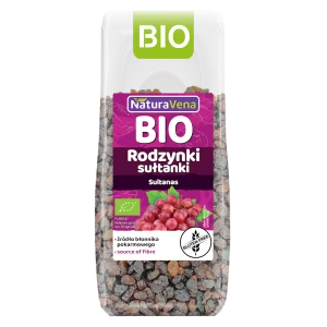 RODZYNKI SUŁTANKI BEZGLUTENOWE BIO 200 g - NATURAVENA