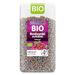 RODZYNKI SUŁTANKI BEZGLUTENOWE BIO 400 g - NATURAVENA